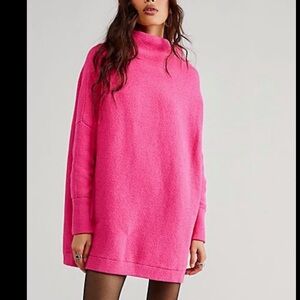 free people ottoman Pink Turtleneck Sweater s